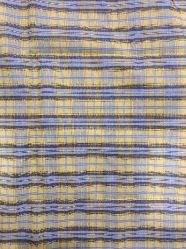 Yellow Checked Fabric